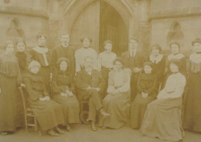 Samuel Whites 1890s - Centre front Mr Widlake Headmaster